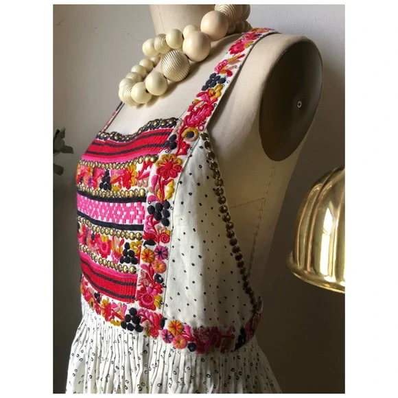 Ulla Johnson
Women's White Razi Embroidered Printed Linen Cotton-blend Jumpsuit - Picture 5 of 16